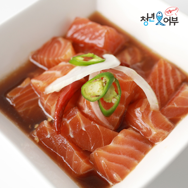 신선한 연어와 숙성간장으로 맛을 낸 연어장 300g 500g